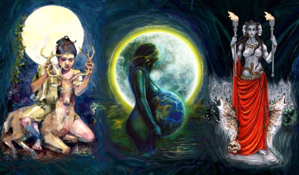 Триединая богиня Луны Викканство