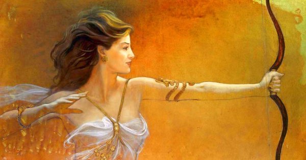 Греческая богиня Артемида арт