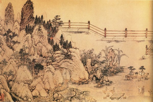 Китайская живопись мост