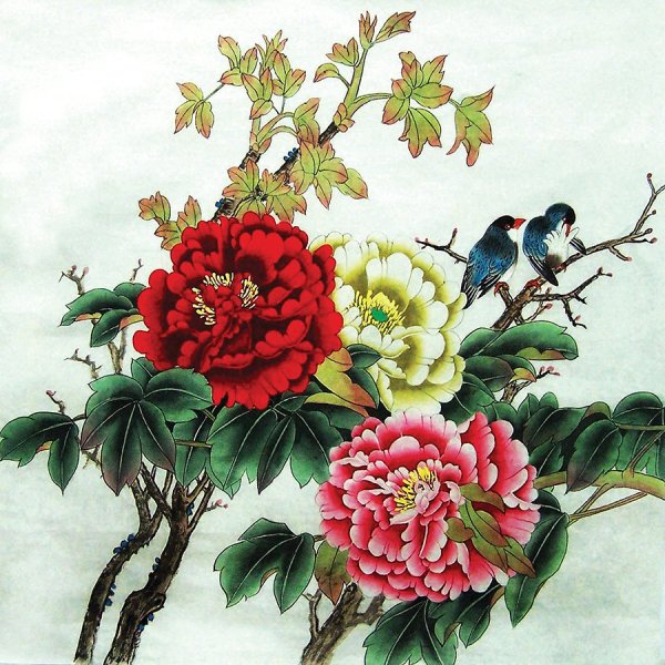 Картина Райские птицы Чжин Хонгджун