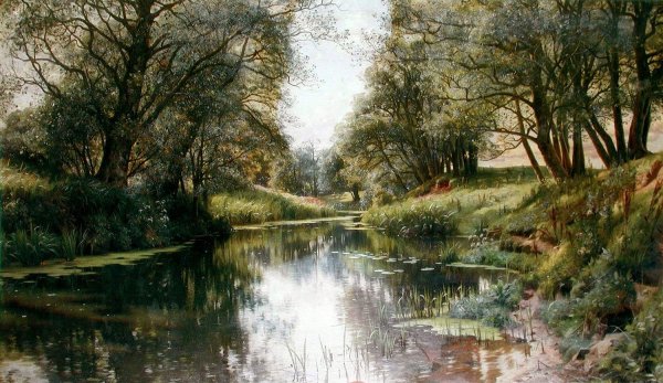 Датский художник Peder Mork Monsted (1859-1941)