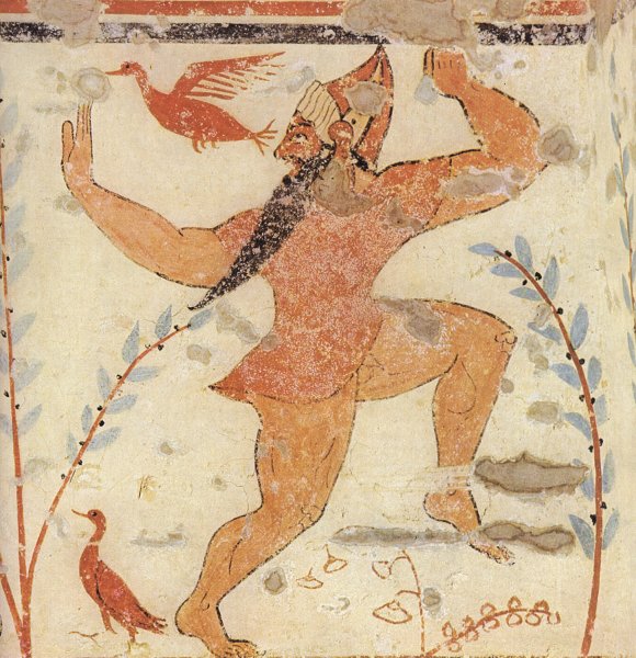 Фрески Этрусская гробницы Тарквинии