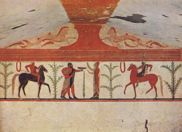 Этрусские гробницы фрески