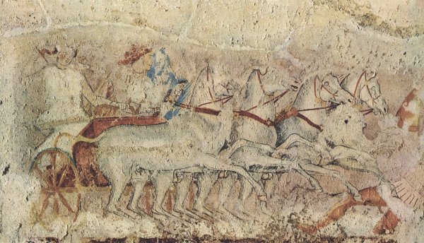 Этрусские гробницы фрески