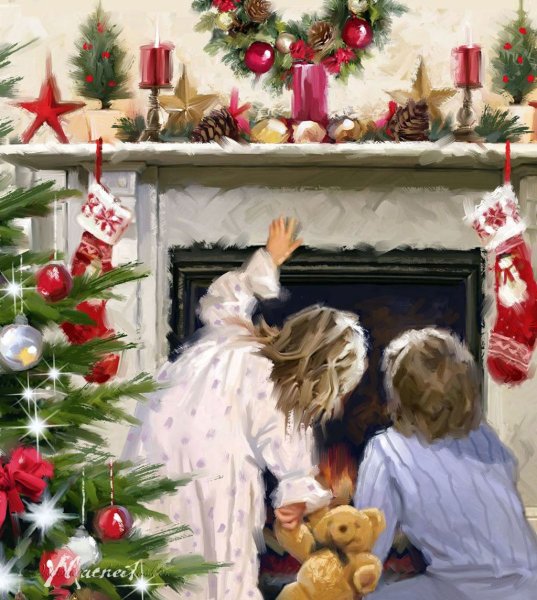 Генри Мослер. "Рождественское утро". 1916 Год