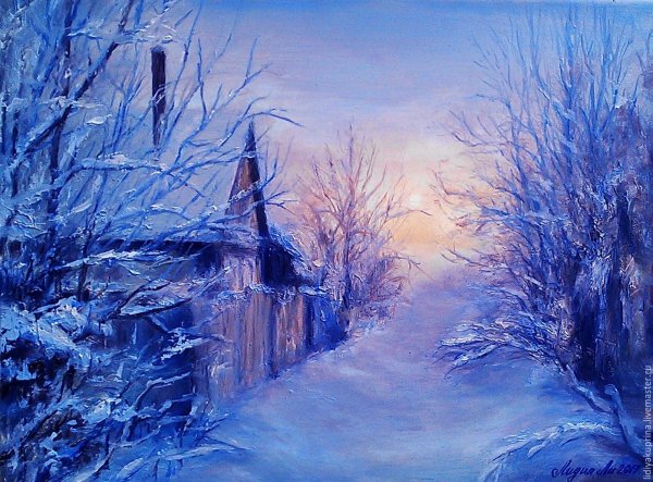 Художник Сергей Кольба картины зима