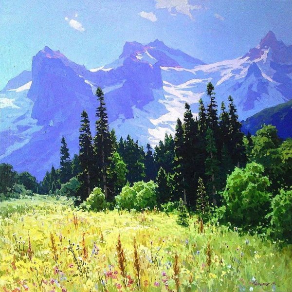 Художник Михаил Федоров горы