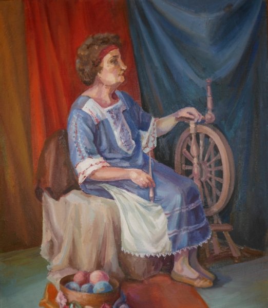 Фигура в интерьере живопись