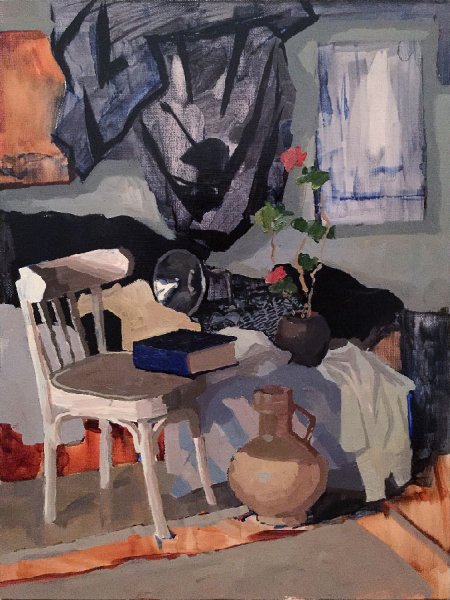 Этюд фигуры человека маслом Академическая живопись