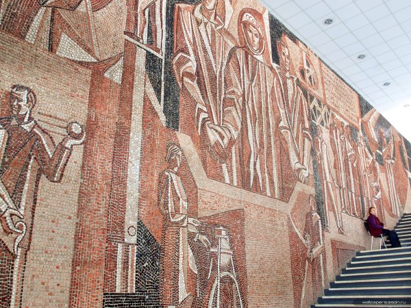 Мозаика музея Циолковского