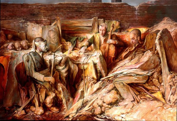Давид Олер живопись концлагерь