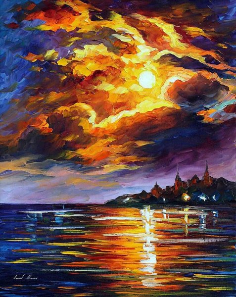 Леонид Афремов картина закат