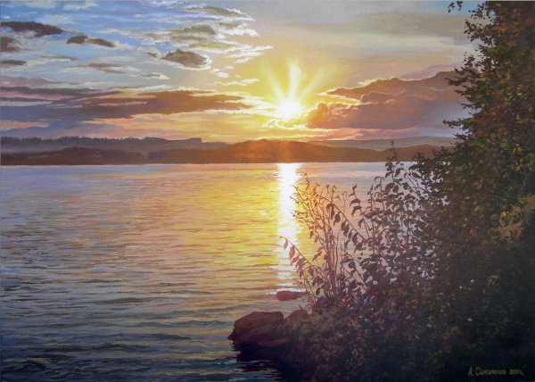Самохвалов Александр художник картины закат