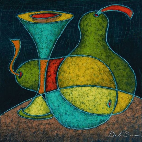 Декоративный натюрморт в технике Оверлеппинг