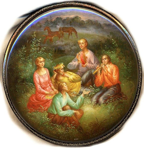 Федоскино лаковая миниатюра