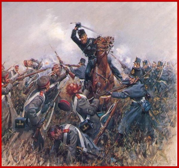 Кавалерийский бой. Мазуровский