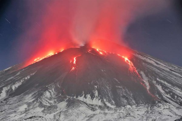 Камчатка Ключевская сопка извержение