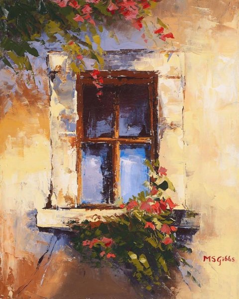 Окно акварель