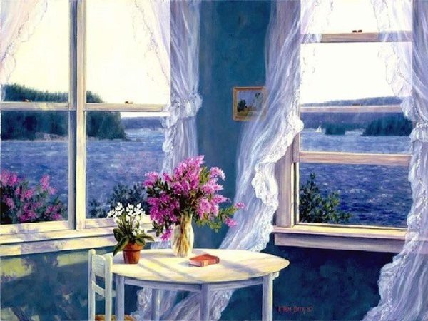 Константин сомов у окна