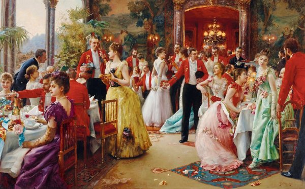 Светский салон 19 века Англия