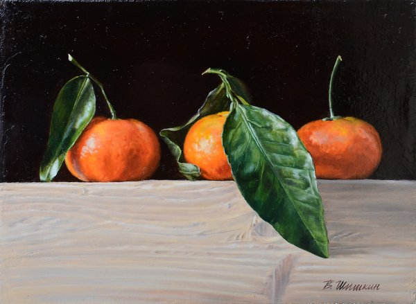 Валерий Шишкин натюрморты мандарины