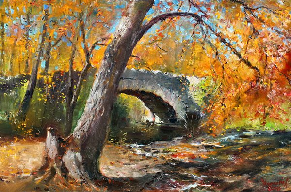 Осенний пейзаж живопись