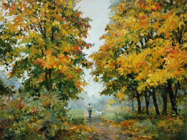 Павел Еськов картины осень