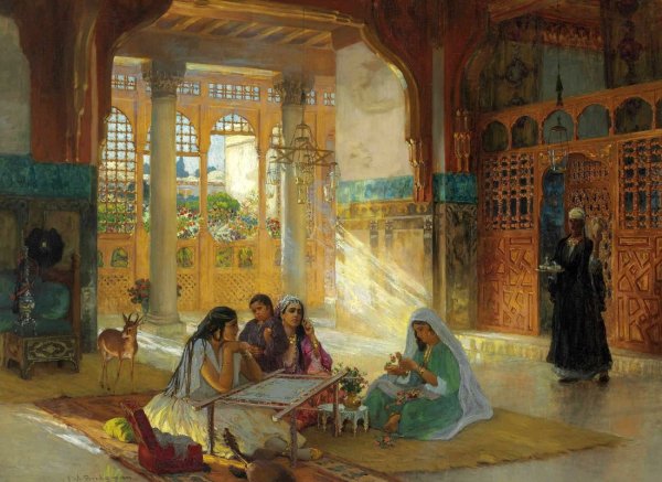 Фредерик Артур Бриджмен "в Восточном саду"