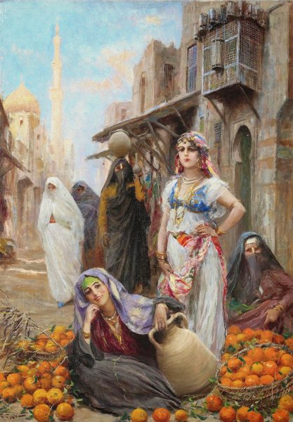 Художник Фабио Фабби (1861 – 1946) «Одалистка»