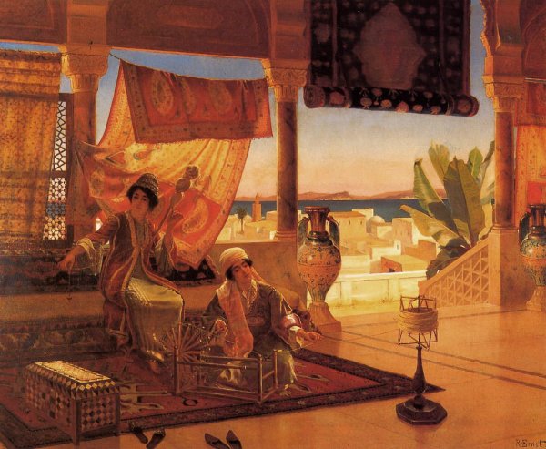 Rudolf Ernst художник арабы