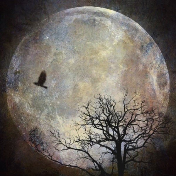 Луна живопись маслом