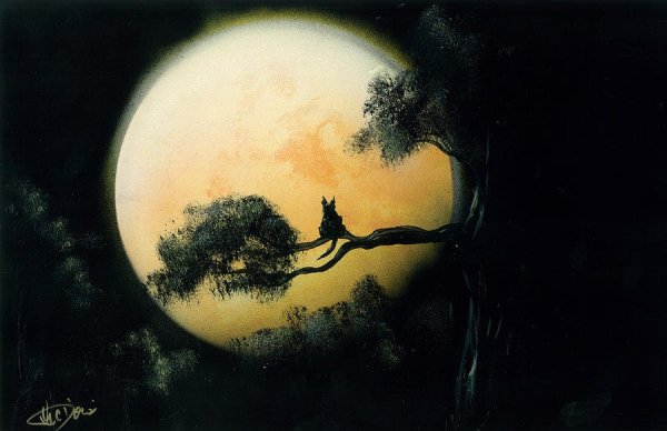 Луна картины художников