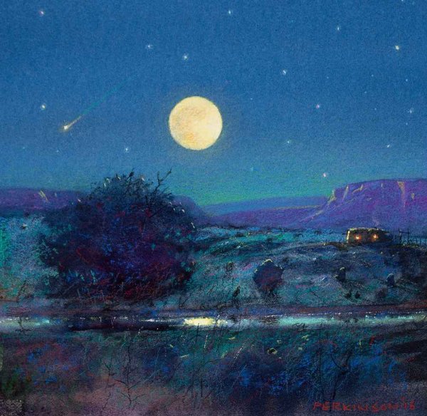 Ночное небо живопись