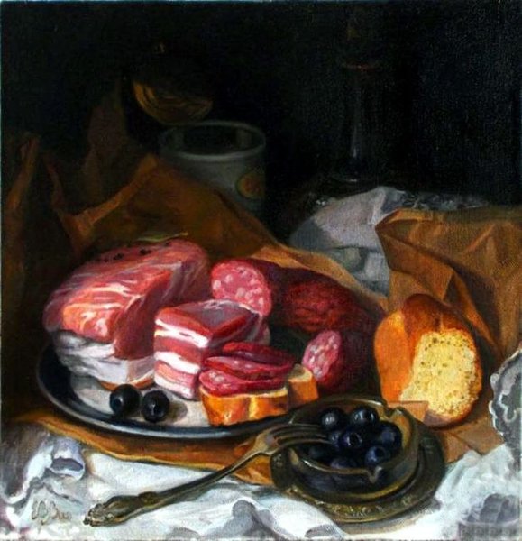 Картина чайный натюрморт Шумакова Елена