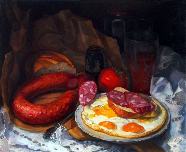 Картина чайный натюрморт Шумакова Елена