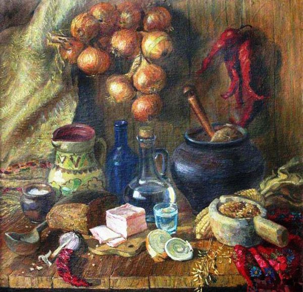 Деревенский натюрморт в живописи