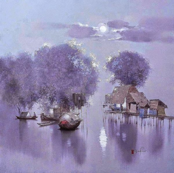 Данг Ван Кан нежная живопись