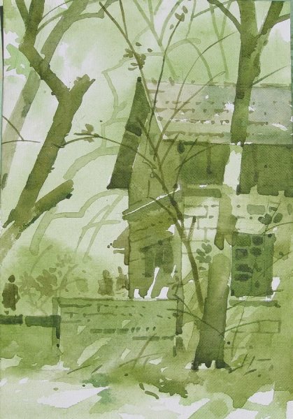 Пейзаж в холодных тонах