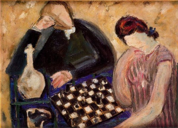 Картина «шахматистки» Джона Лавери