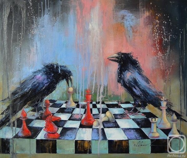 Шахматы стилизованные в живописи