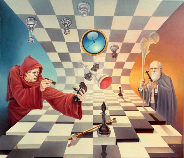 Шахматная живопись шахмат Виктор Молев