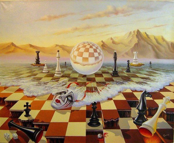 Шахматная живопись шахмат Виктор Молев