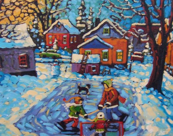 Зимняя пластилинография