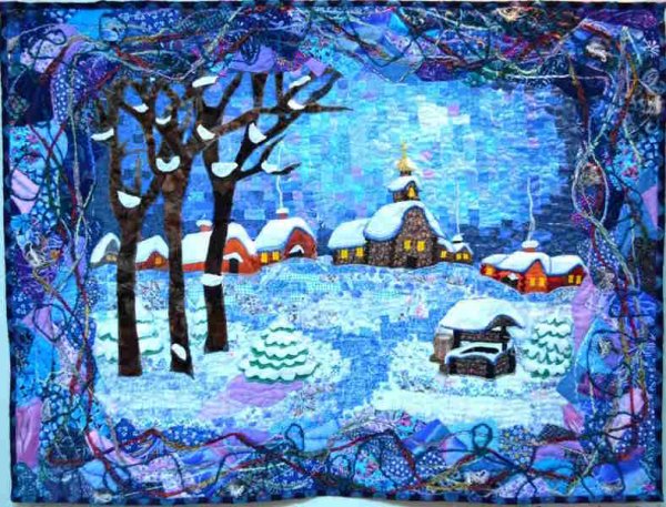 ."Снегири на ветках". (Пластилиновая мозаика).