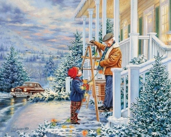 Художник Дона Гельсингер зима