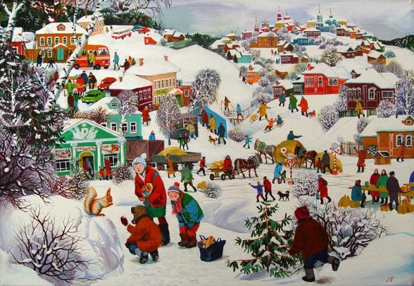 Низовцев Виктор художник Рождественский ангел