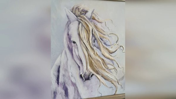 Скульптурная живопись ирисы