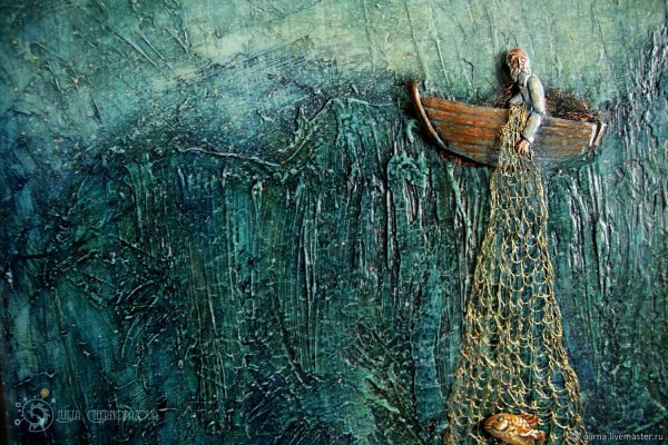 Панно текстурной пастой