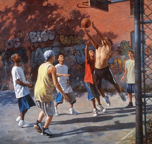 Городской реализм художника Max Ginsburg