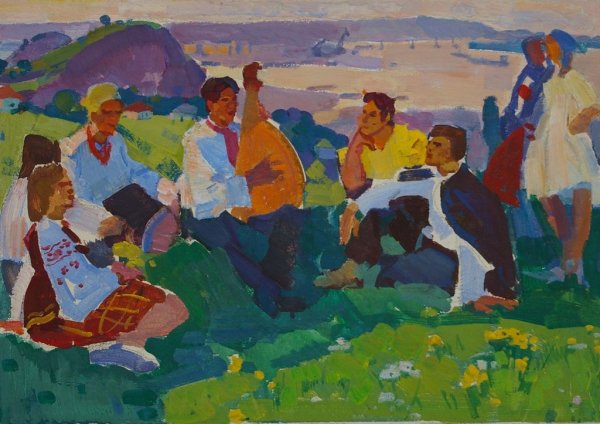 Многофигурная композиция Академия Репина